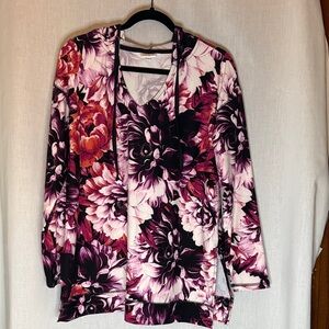 LuLaRoe Eliza Black and Cream Top